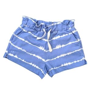 NWOT Tex Girls Blue and White Stripe Shorts Cotton Size 5-6